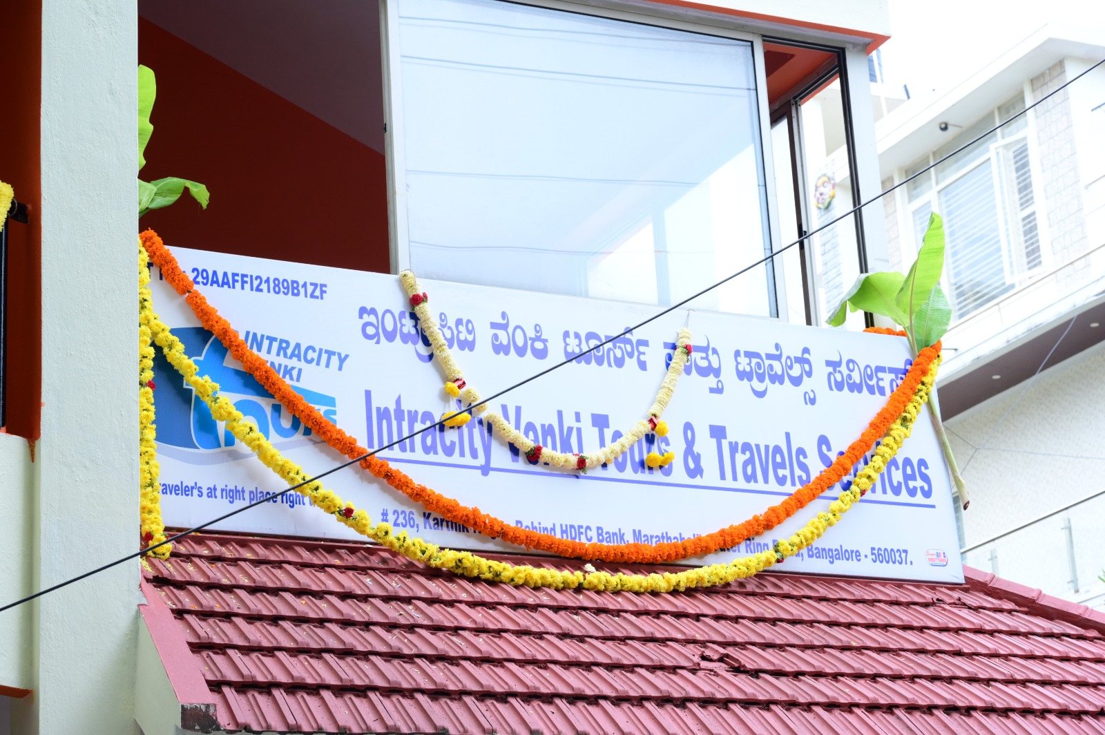 Intracity Venki office signboard in Marathahalli, Bengaluru